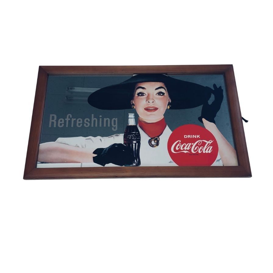 パブミラー コカ コーラ ミラー 鏡 壁掛け レトロ【AFI28】【中古