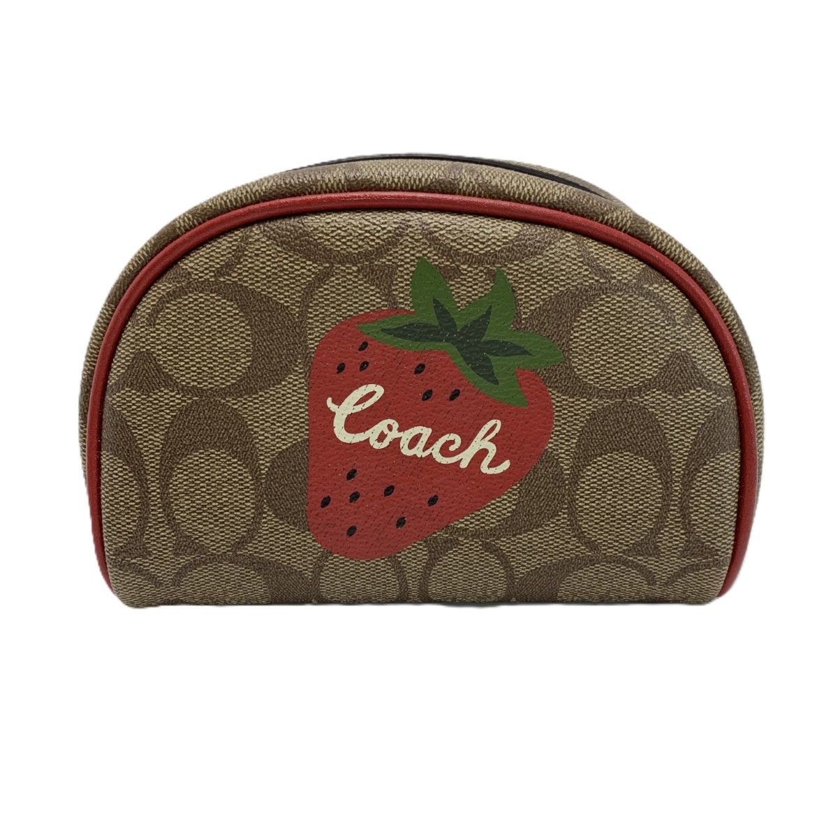 COACH コーチ ドーム型コスメポーチ ストロベリー CH528 レディース