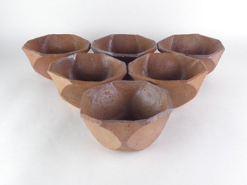 備前焼 森陶岳「向付」6客 共箱 保証品 茶道具 /R(K-5) - メルカリ