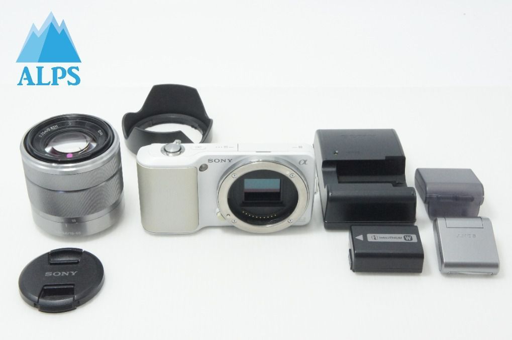 SONY Sony NEX-3 Zoom Lens Kit (E 18-55mm OSS) Mirrorless SLR Camera White 260620g