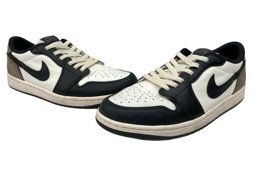 ナイキ NIKE 24年製 AIR JORDAN 1 RETRO LOW OG MOCHA エア ジョーダン ロー モカ AJ1 シューズ 白 茶 黒 CZ0790-102 メンズ靴 スニーカー ブラウン 28cm 104S-1365