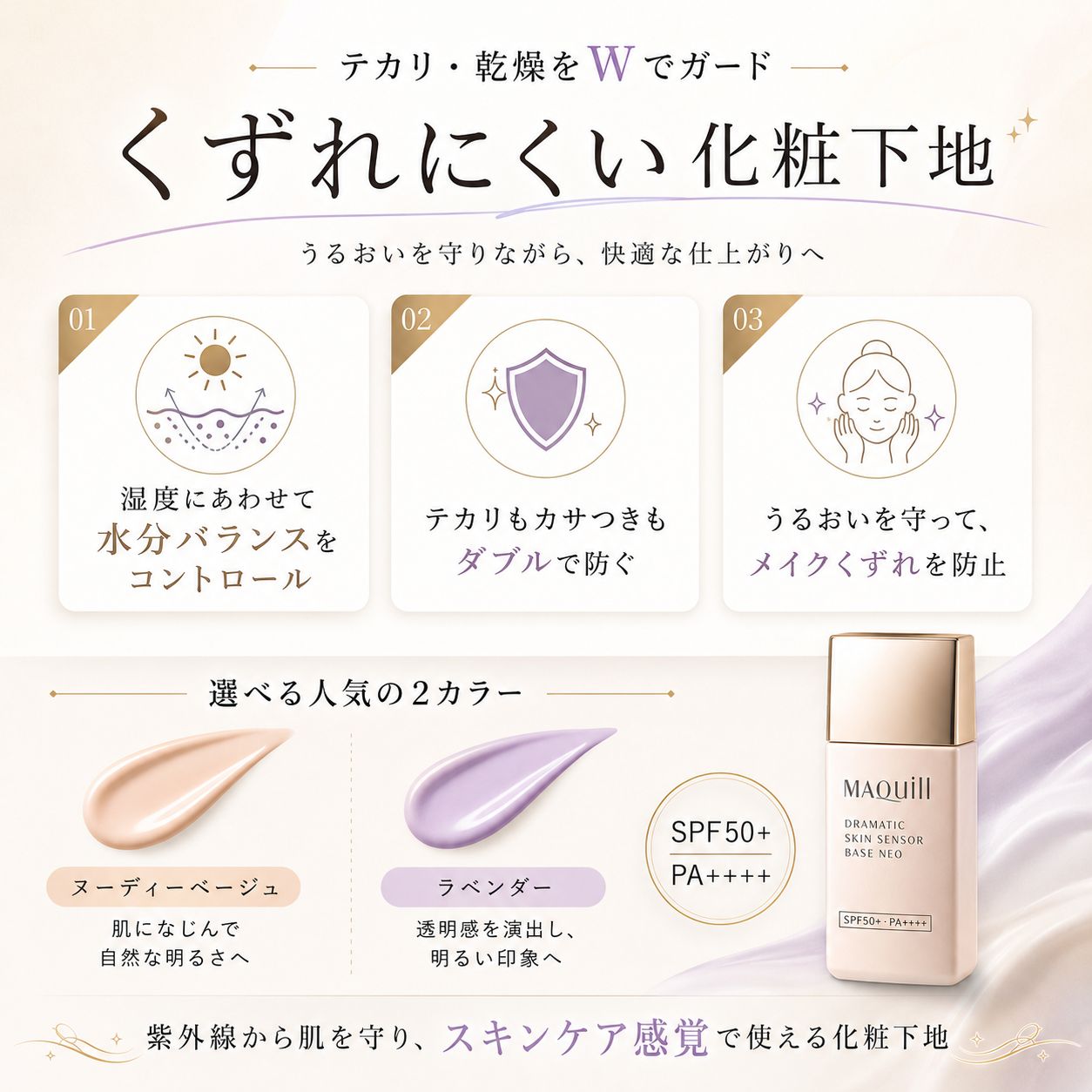 ドラマティックスキンセンサーベース NEO 25mL ラベンダー 2個セット