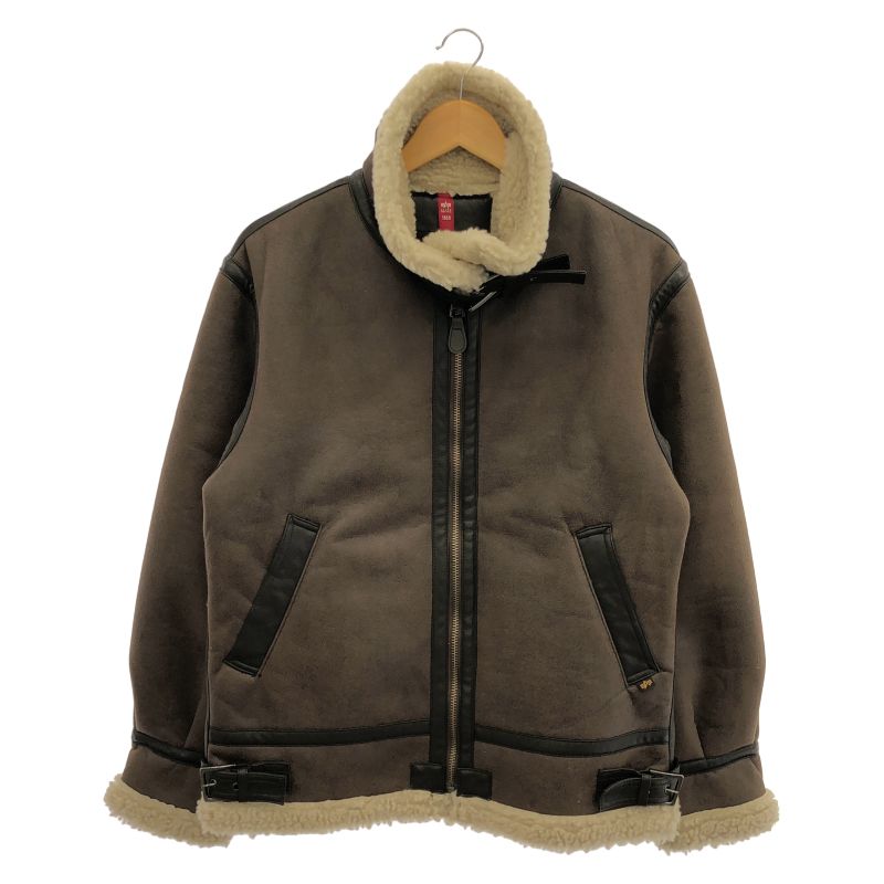【中古】ALPHA　フライトジャケット　B-3　ブラウン　サイズL アルファ[17][240017780336] 中古】ALPHA フライトジャケット B-3 ブラウン サイズL アルファ[17