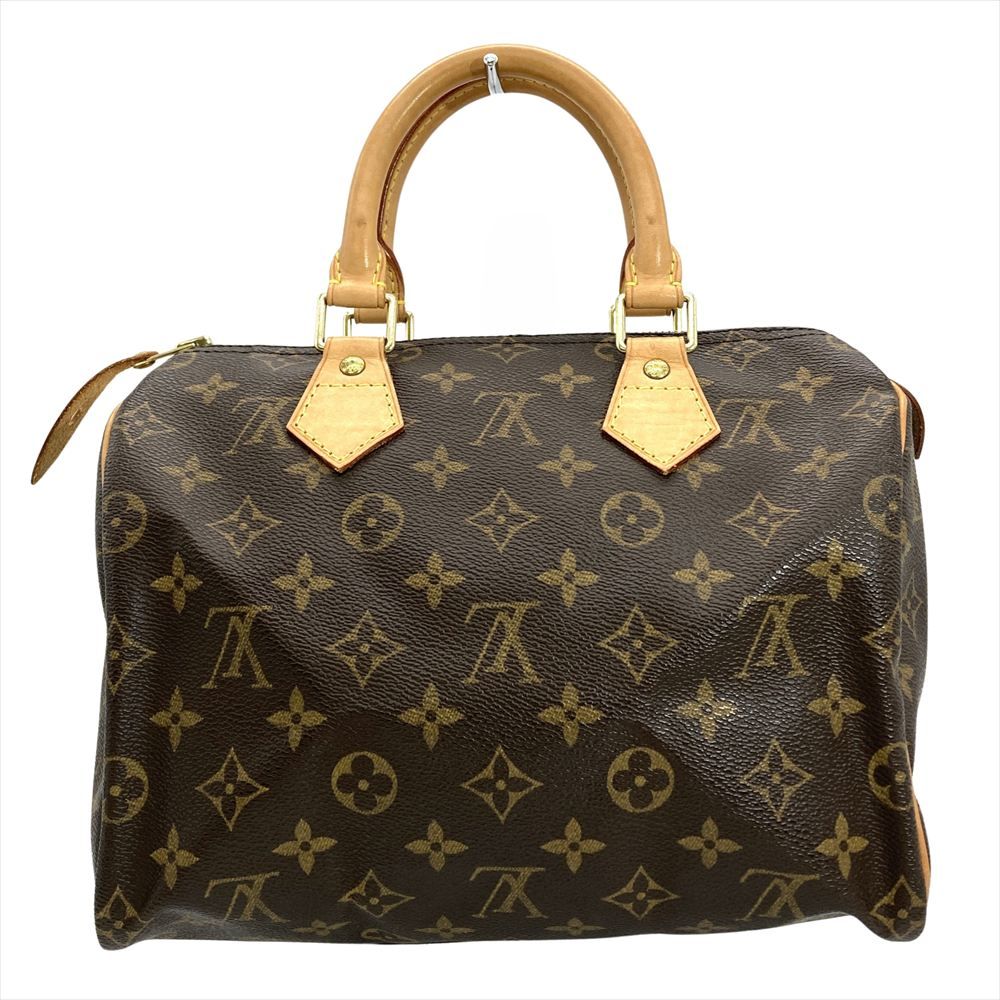 ルイヴィトン LOUIS VUITTON スピーディ25 ハンドバッグ モノグラム キャンバス M41109 ブラウン ゴールド金具 SP0093 ユニセックス【中古】