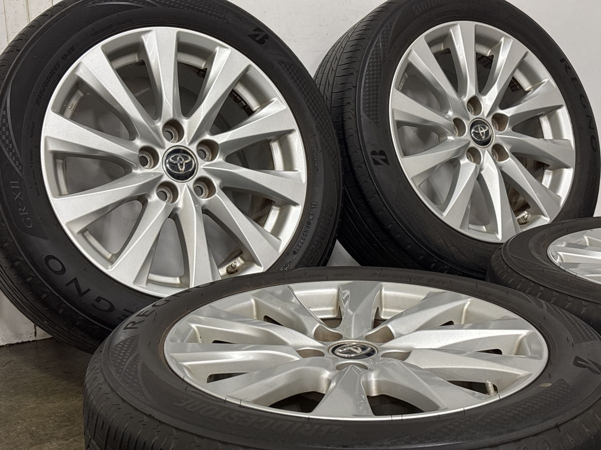 良好品】トヨタ 70 カムリ 純正 17in 7.5J +45 PCD114.3 ブリヂストン 