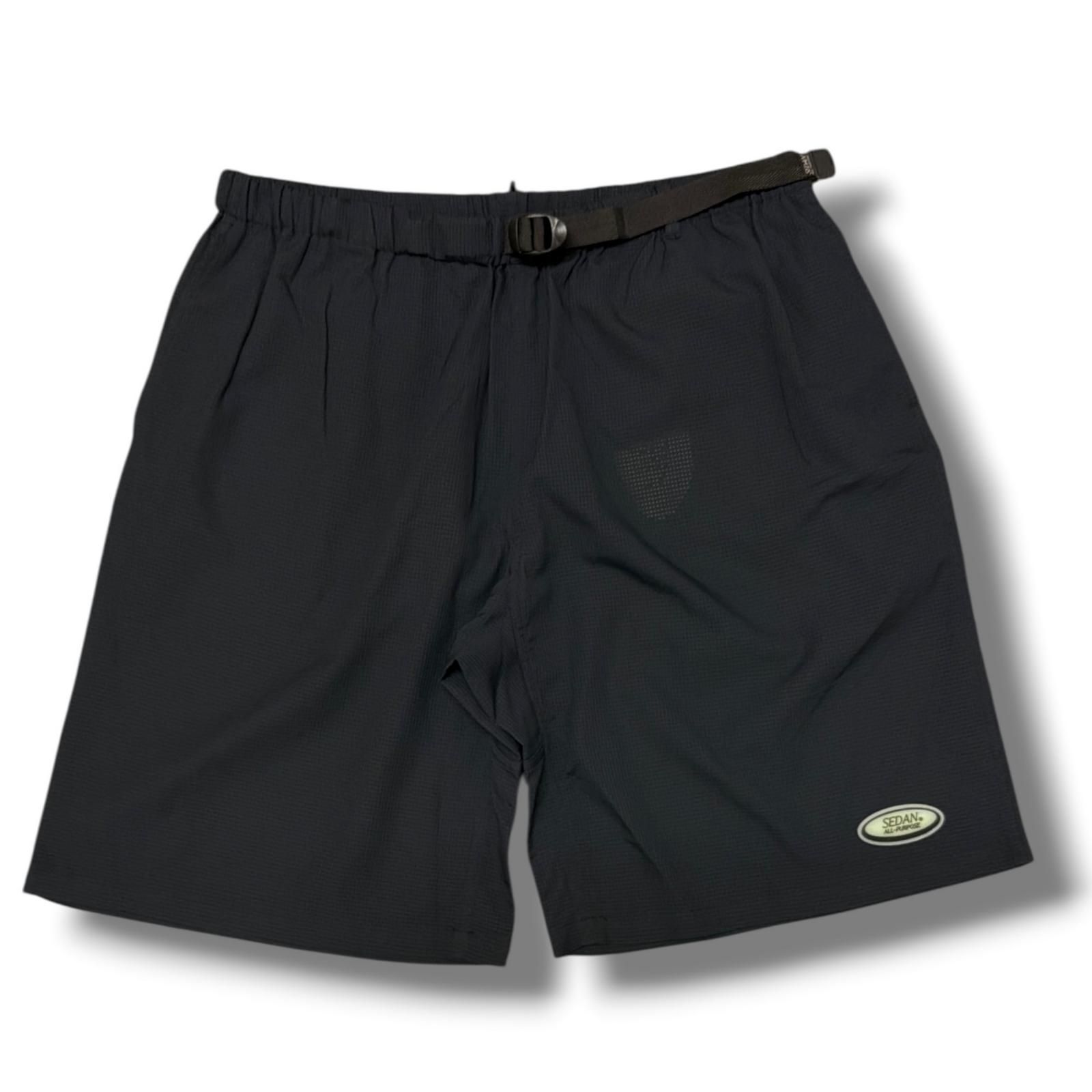 参考上代19800円 未使用 SEDAN ALL-PURPOSE 25SS DotAir® Anywhere Shorts メッシュショーツ ハーフパンツ セダンオールパーパス SD25S-PT07 ブラック L （3081M）