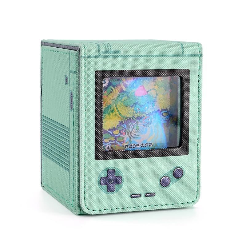 新品】 デッキケース トレカケース 推し窓 100枚収納 ゲーム機型 二重 三重