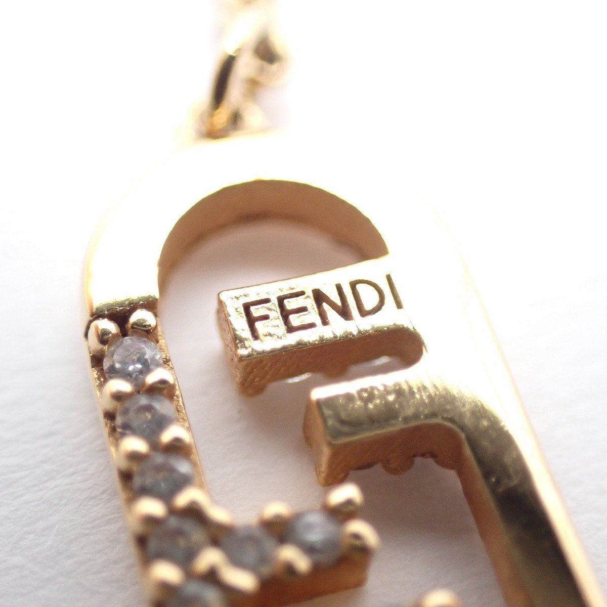 FENDI フェンディ オーロック アメリカンピアス ゴールド色金具/ライン