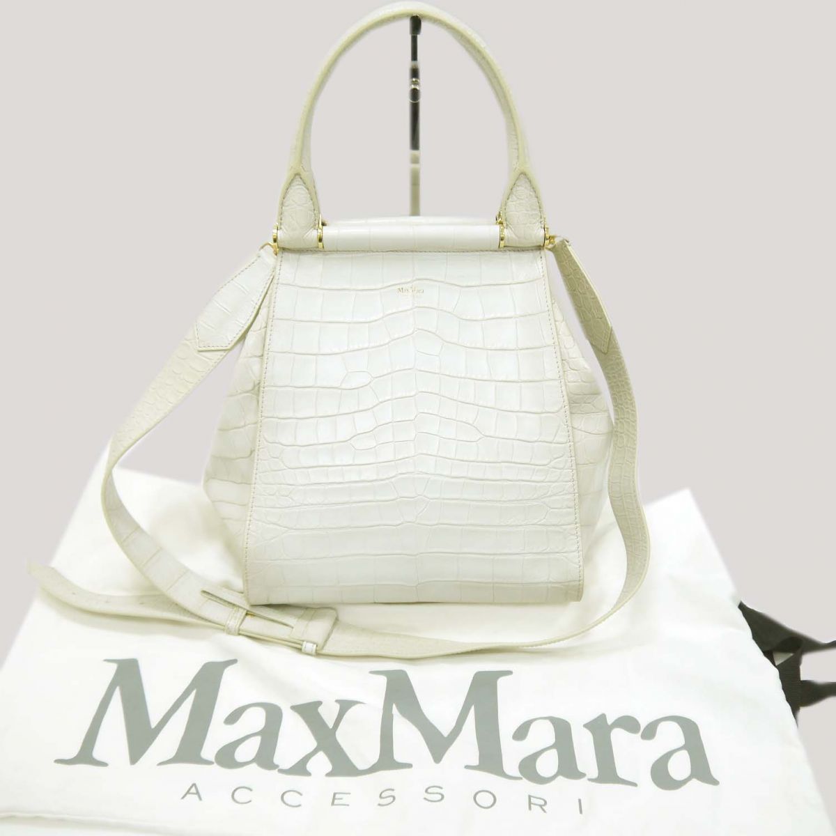 Max Mara マックスマーラ アニータ2WAYバッグ ピンクグレー