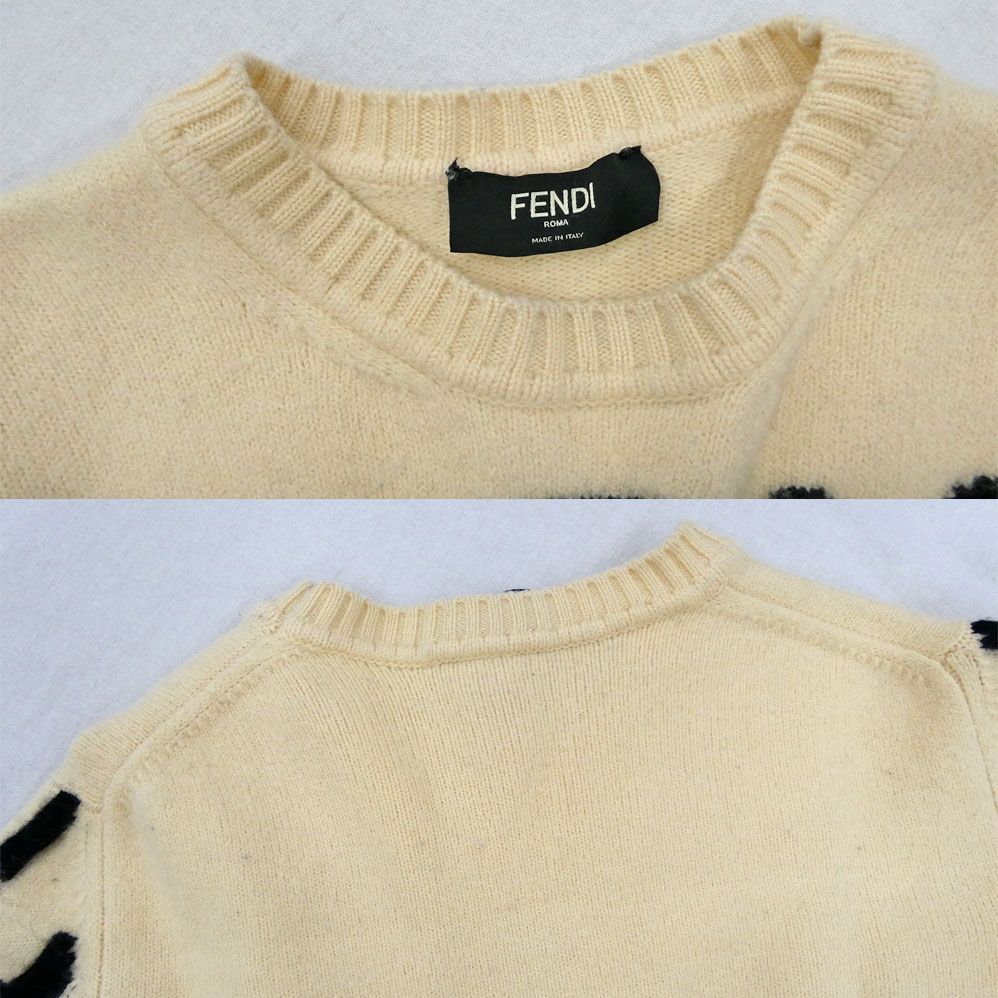 名古屋】フェンディ ビッグロゴ クルーネック セーター FZY111