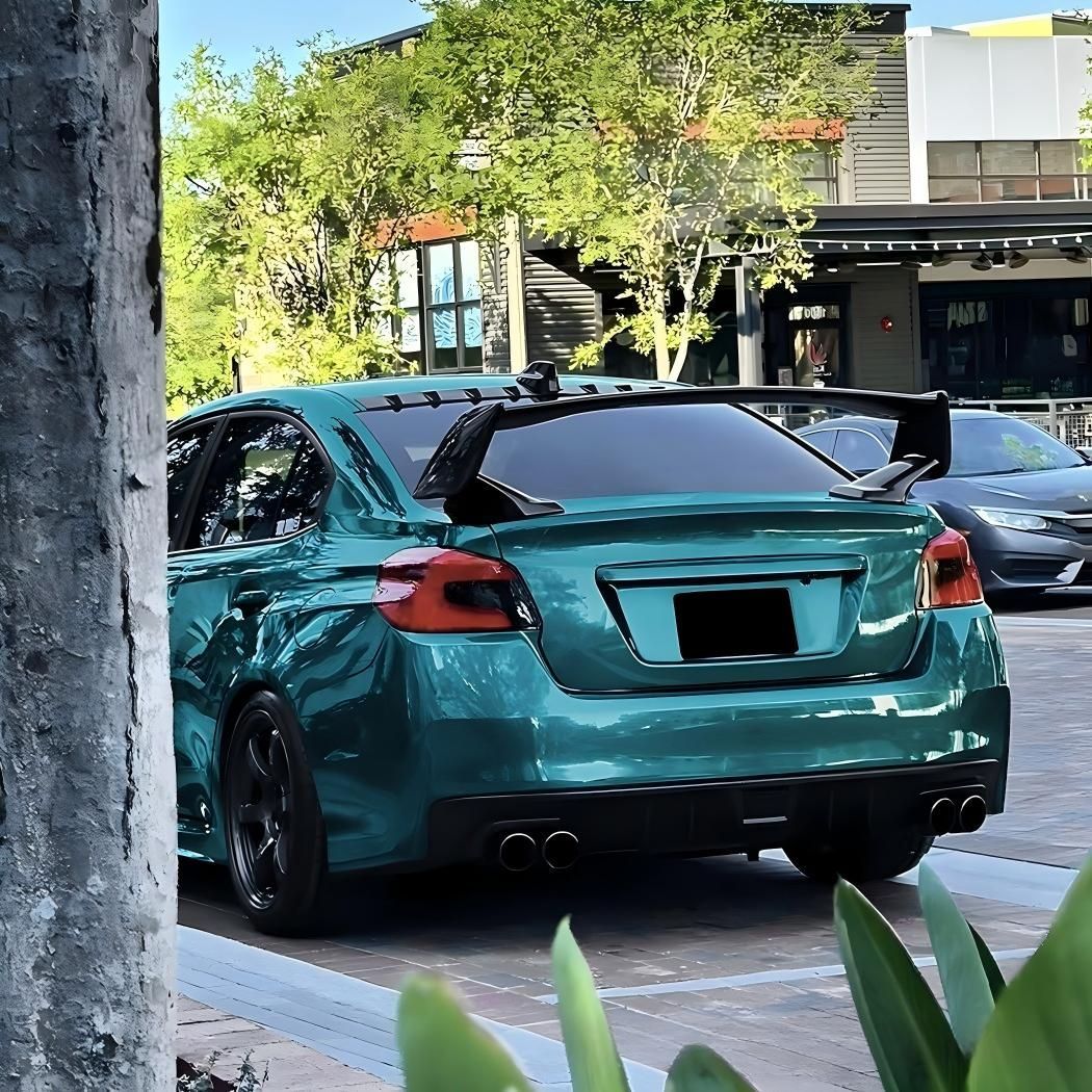 Subaru WRX STI VA 2015-2021対応 リアウイング 大型スポイラー ABS製 カーボン調 ブラック 無加工取付式 外装アクセントパーツ 24,749円