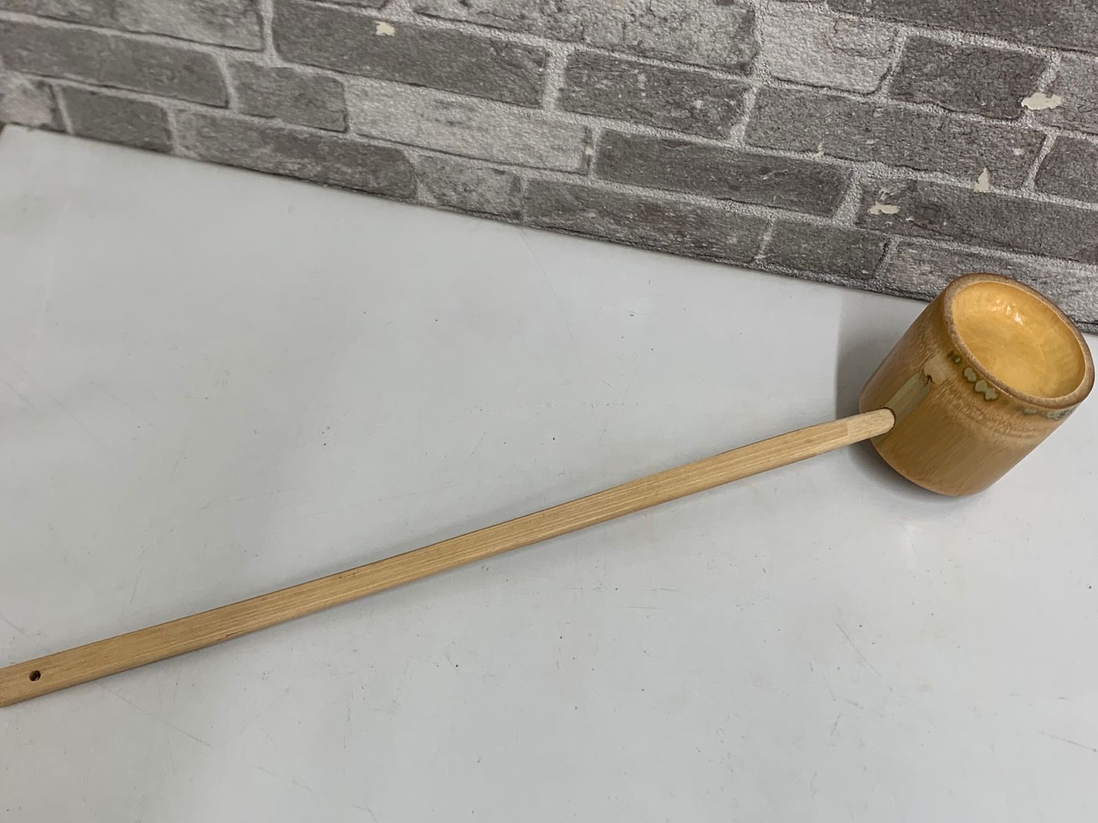 茶道具 竹製 柄杓 全長約39cm レトロ - メルカリ
