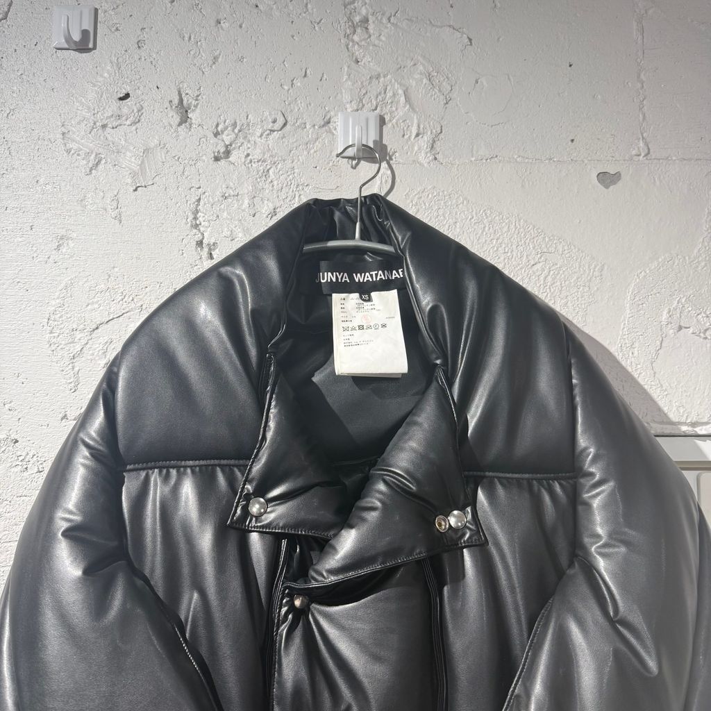 JUNYA WATANABE ジュンヤワタナベ 23AW Black Overlay Faux-Leather