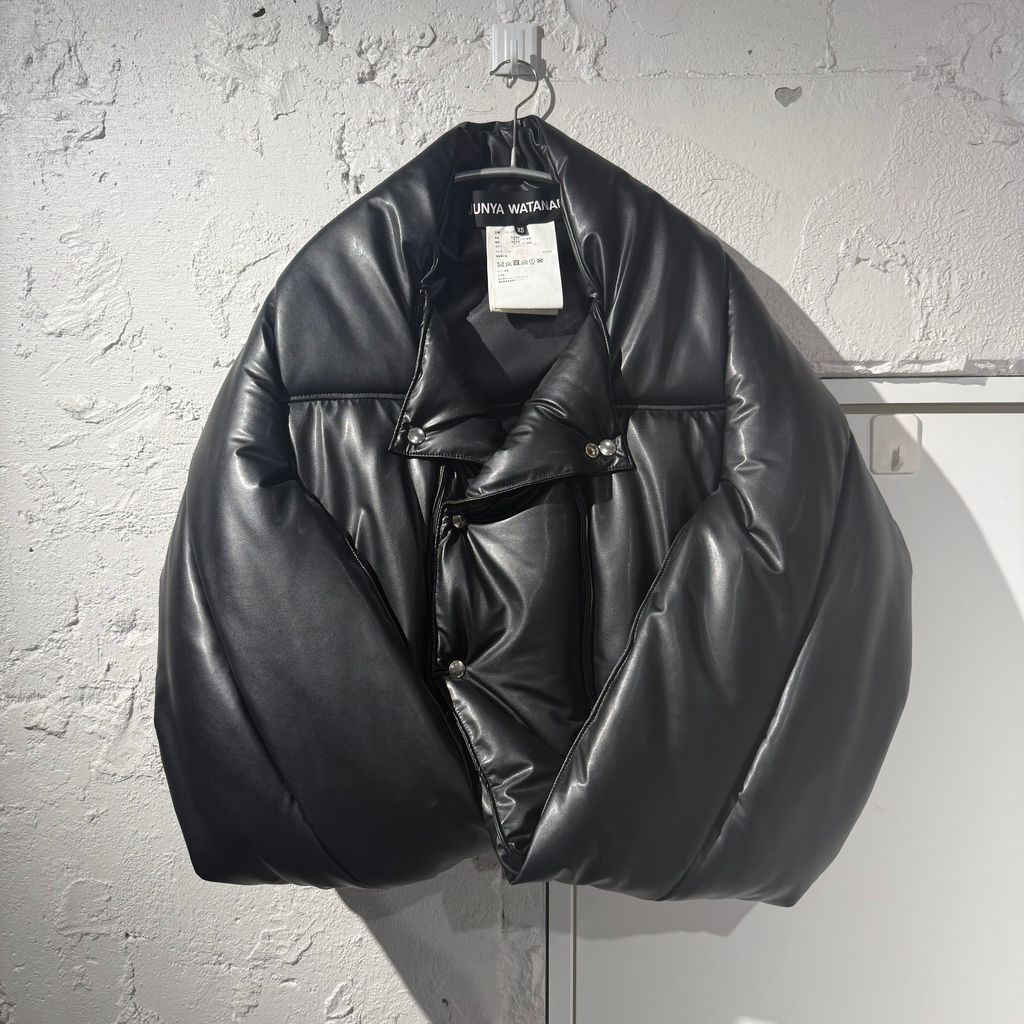 JUNYA WATANABE ジュンヤワタナベ 23AW Black Overlay Faux-Leather