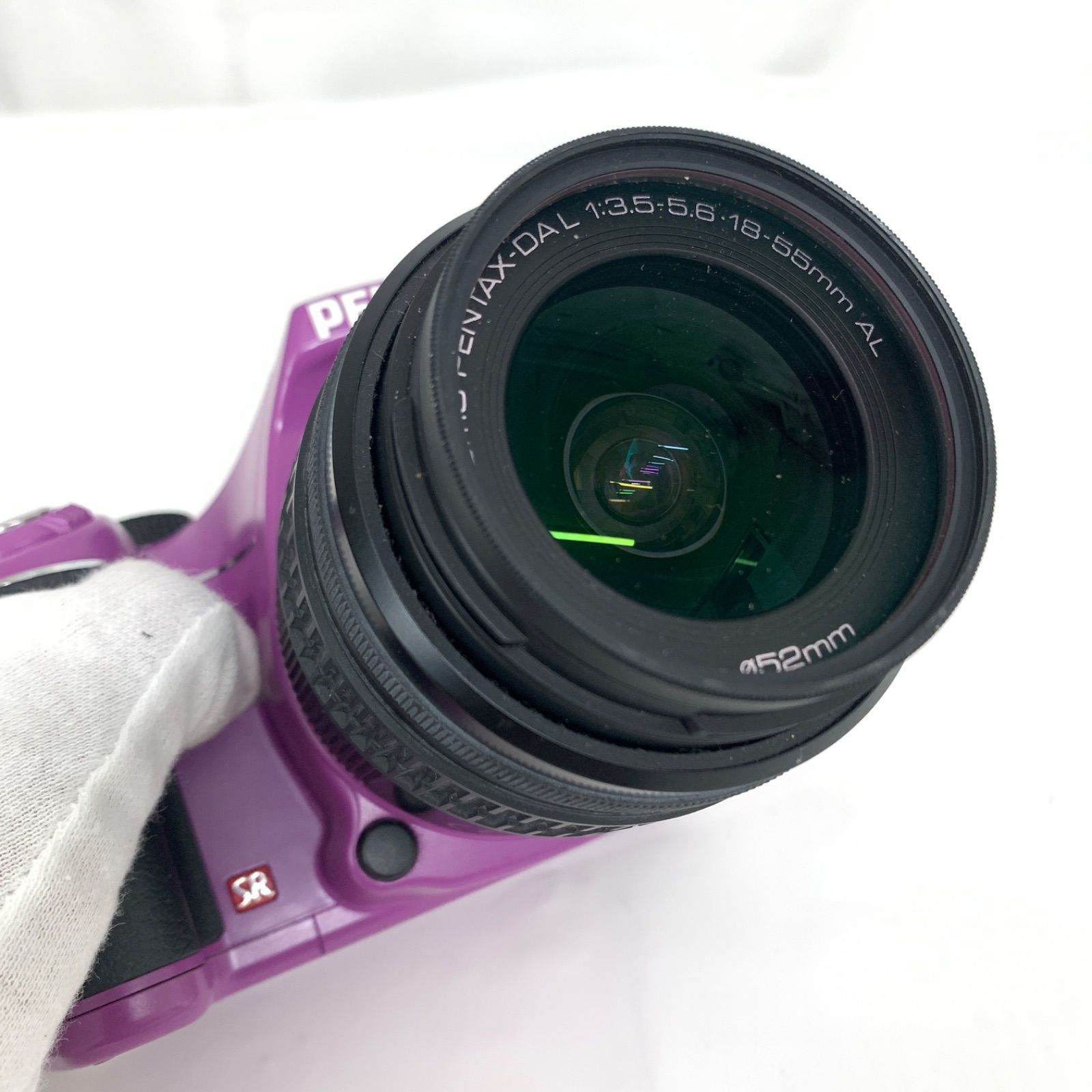 中古】PENTAX ペンタックス K-X パープル レンズ/かばんセット M80715