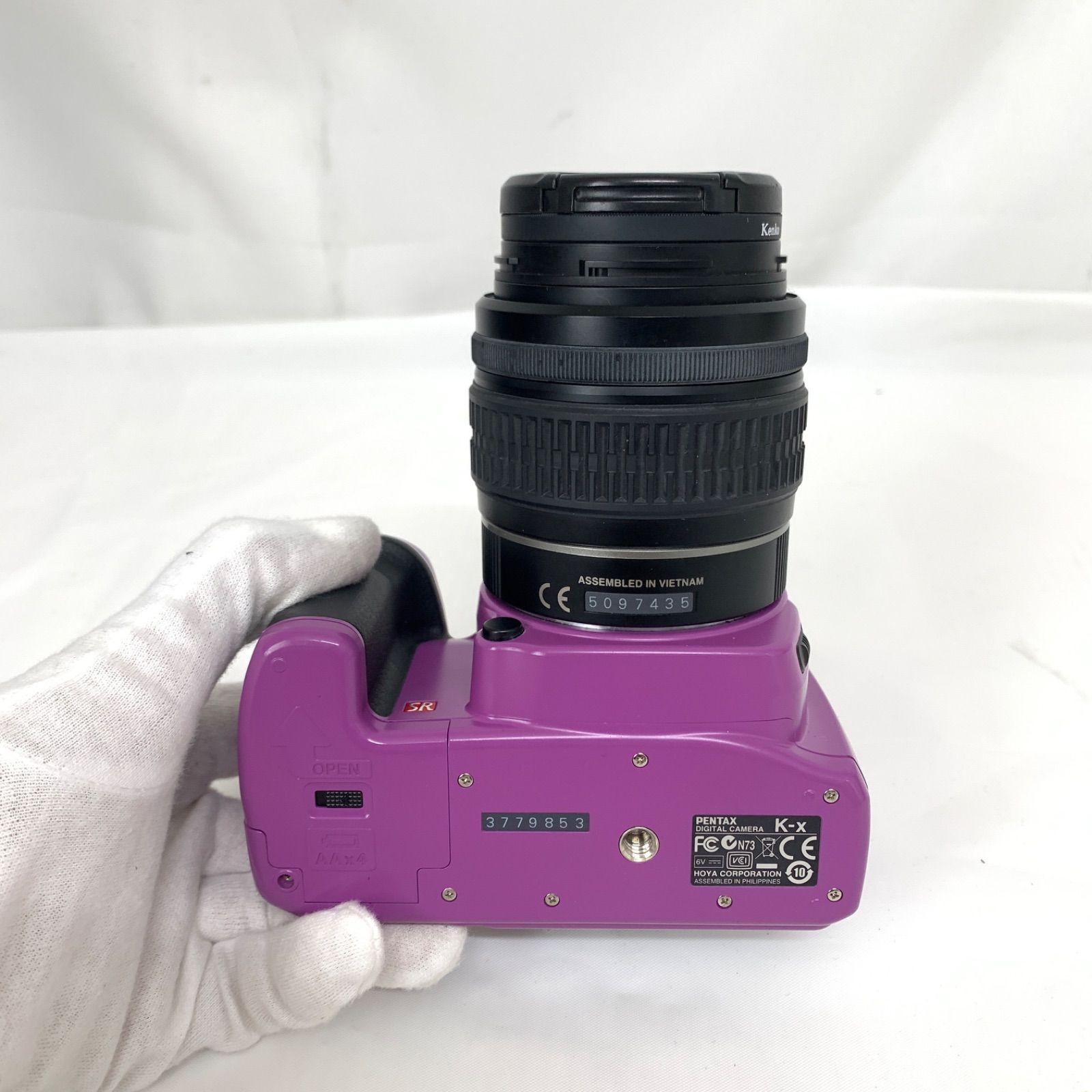 中古】PENTAX ペンタックス K-X パープル レンズ/かばんセット M80715