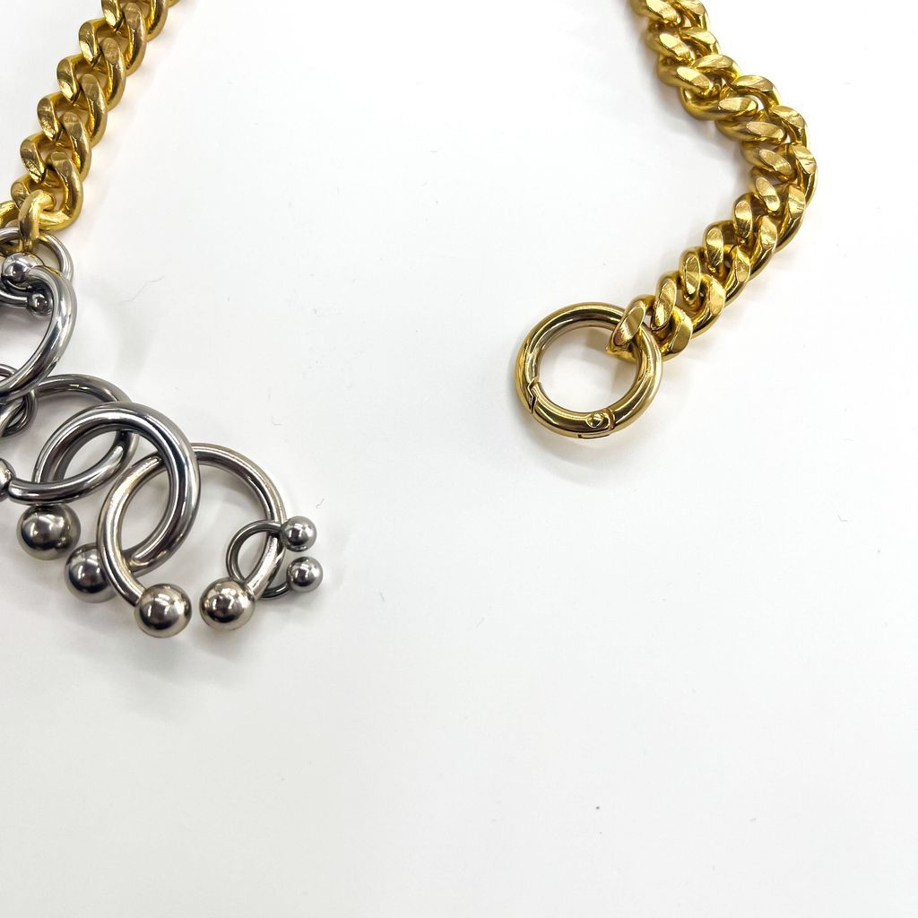 sacai ボディピアス ネックレス Body Pierce Necklace メタルチェーン
