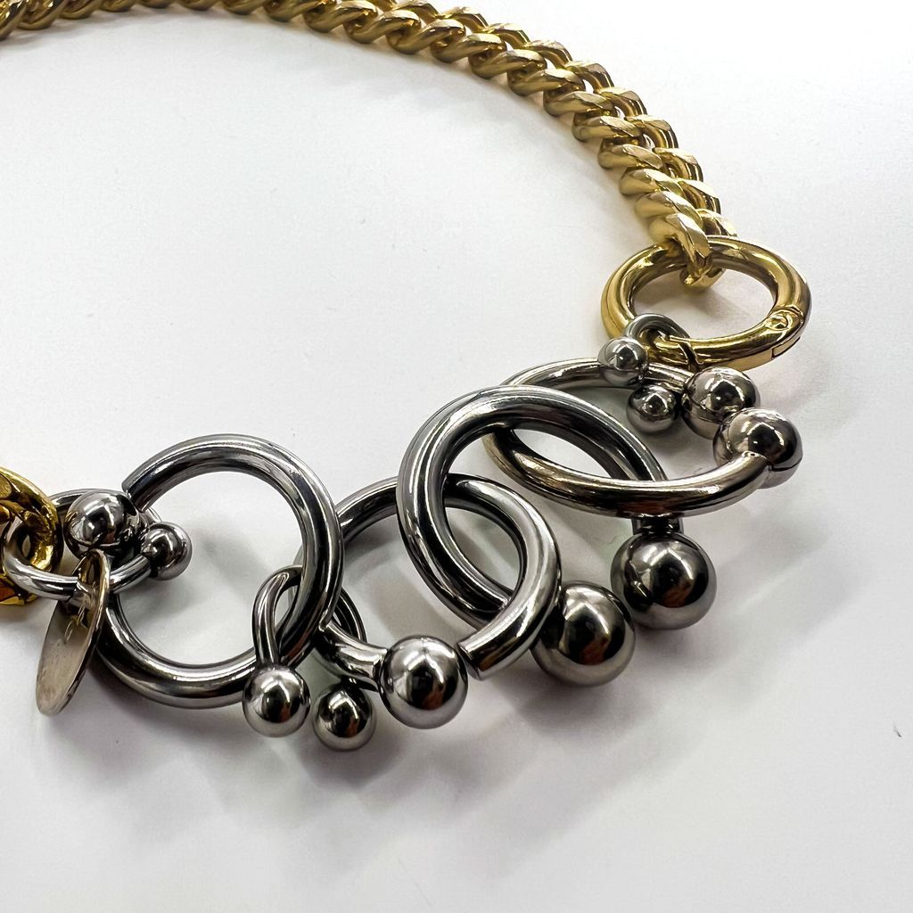 sacai ボディピアス ネックレス Body Pierce Necklace メタルチェーン