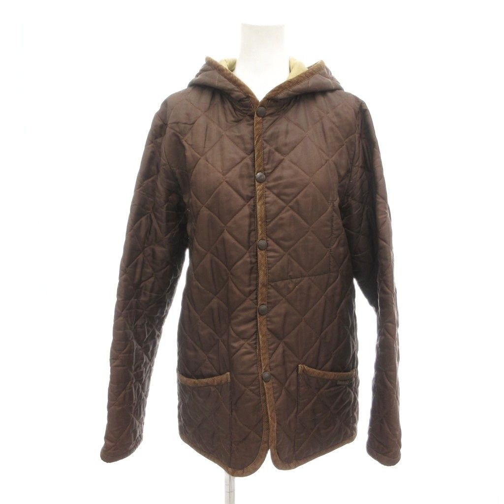 ラベンハム LAVENHAM キルティングジャケット 中綿 UK38 茶 ブラウン
