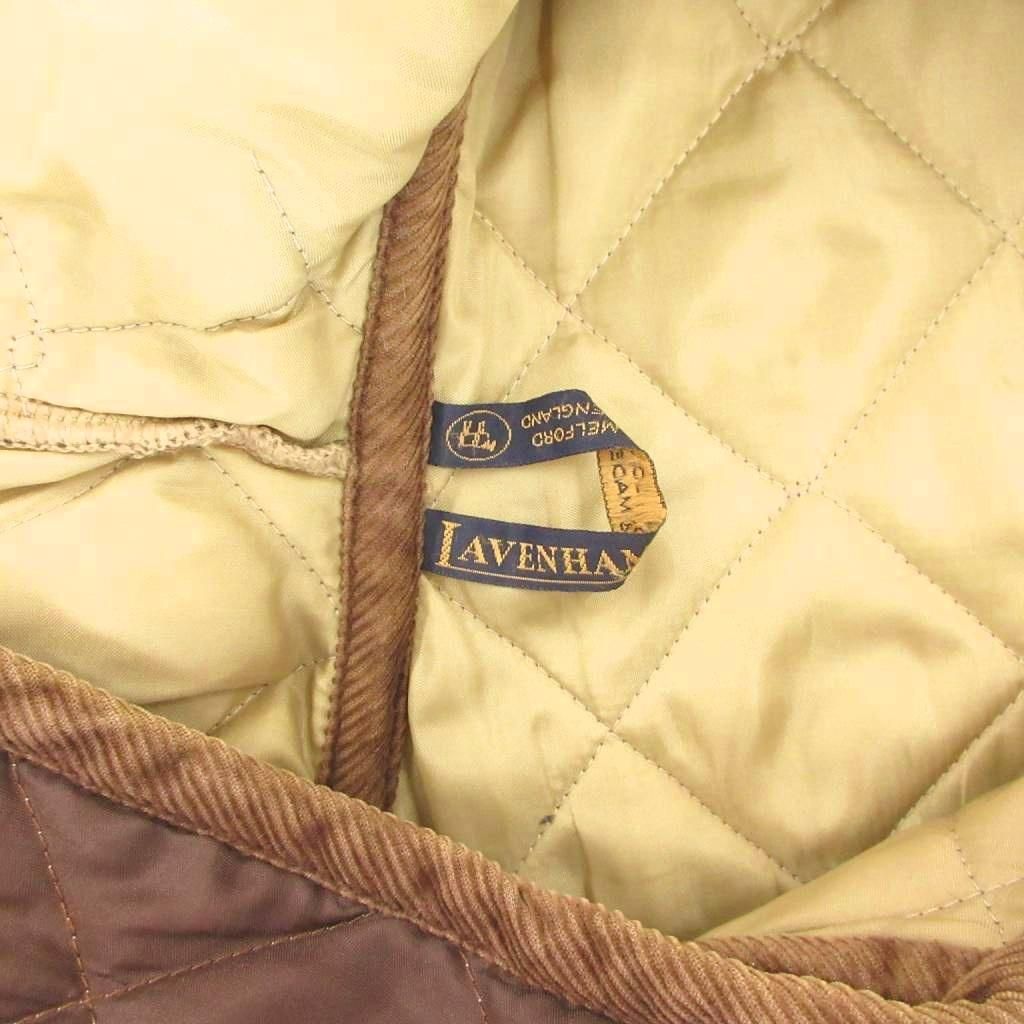 ラベンハム LAVENHAM キルティングジャケット 中綿 UK38 茶 ブラウン