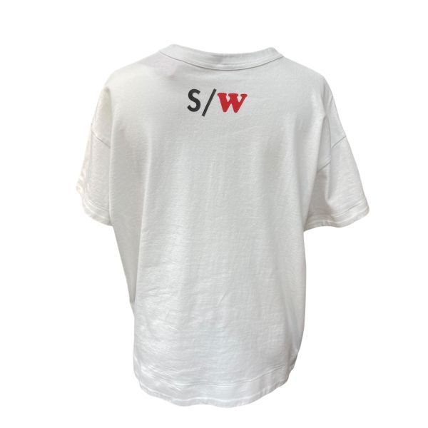 □ サカイ sacai カットソー Tシャツ 半袖 クルーネック 両サイド
