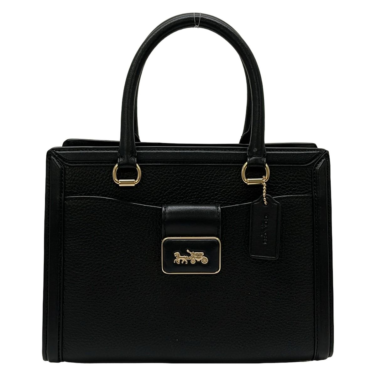 COACH(コーチ) ハンドバッグ グレース キャリーオール CC141 黒 レザー