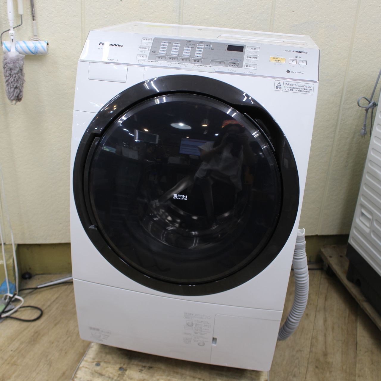 484)パナソニック ドラム式洗濯乾燥機 6.0/10.0kg NA-VX3800L-W 2017年