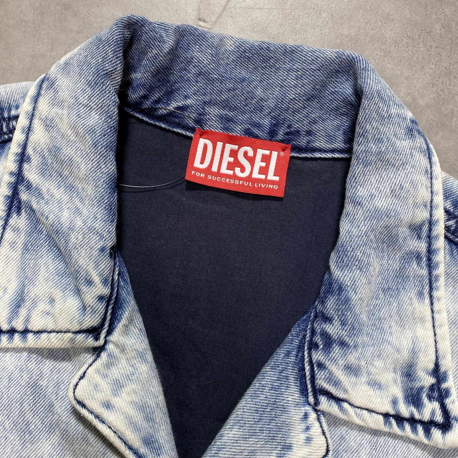 GQ6154◇DIESEL : D-NABIL‐S スナップボタン デニムシャツ◇S