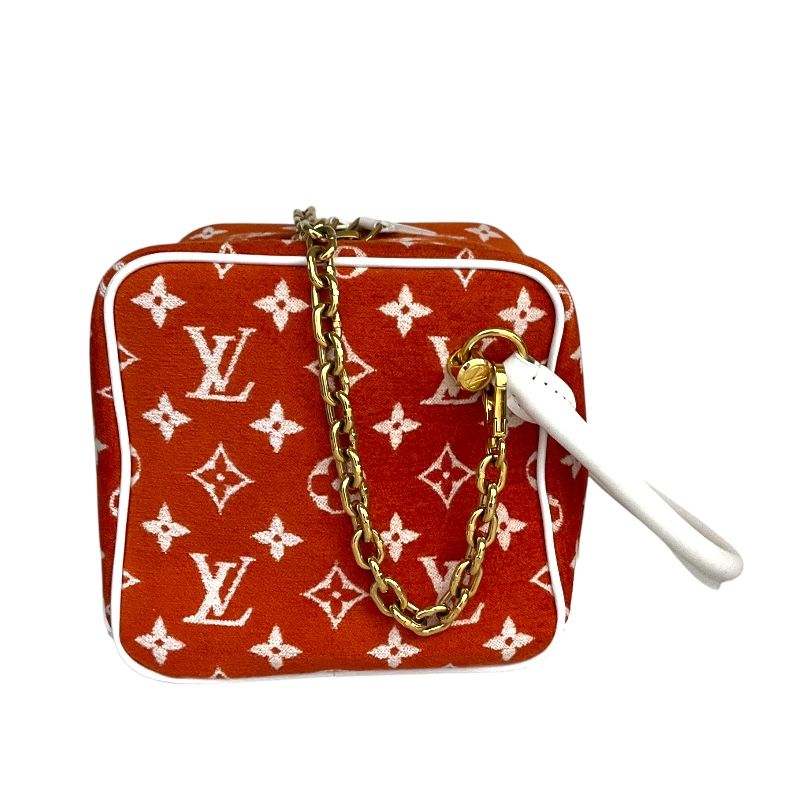 ルイ・ヴィトン LOUIS VUITTON ｽｸｴｱﾊﾞｯｸﾞ M46212 オレンジ/ホワイト レディース ハンドバッグ