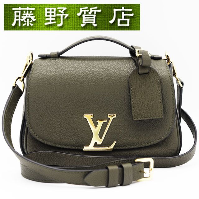 ルイヴィトン LOUIS VUITTON ルイヴィトン ヴィヴィエンヌ NM M54058 2WAY ショルダーバッグ ハンドバッグ ブランド 斜め掛けバッグ レザー カーキ ゴールド金具 レディース ショルダーストラップ付き 正規品 ブランドバッグ 8447