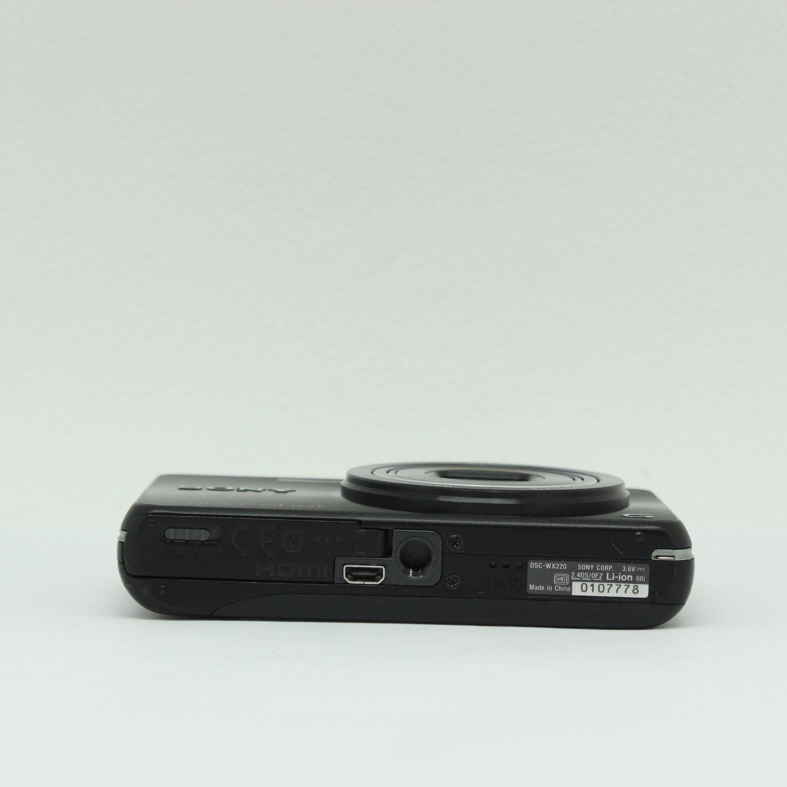 SONY Cyber Shot DSC-WX220 ブラック #0107778 - メルカリ