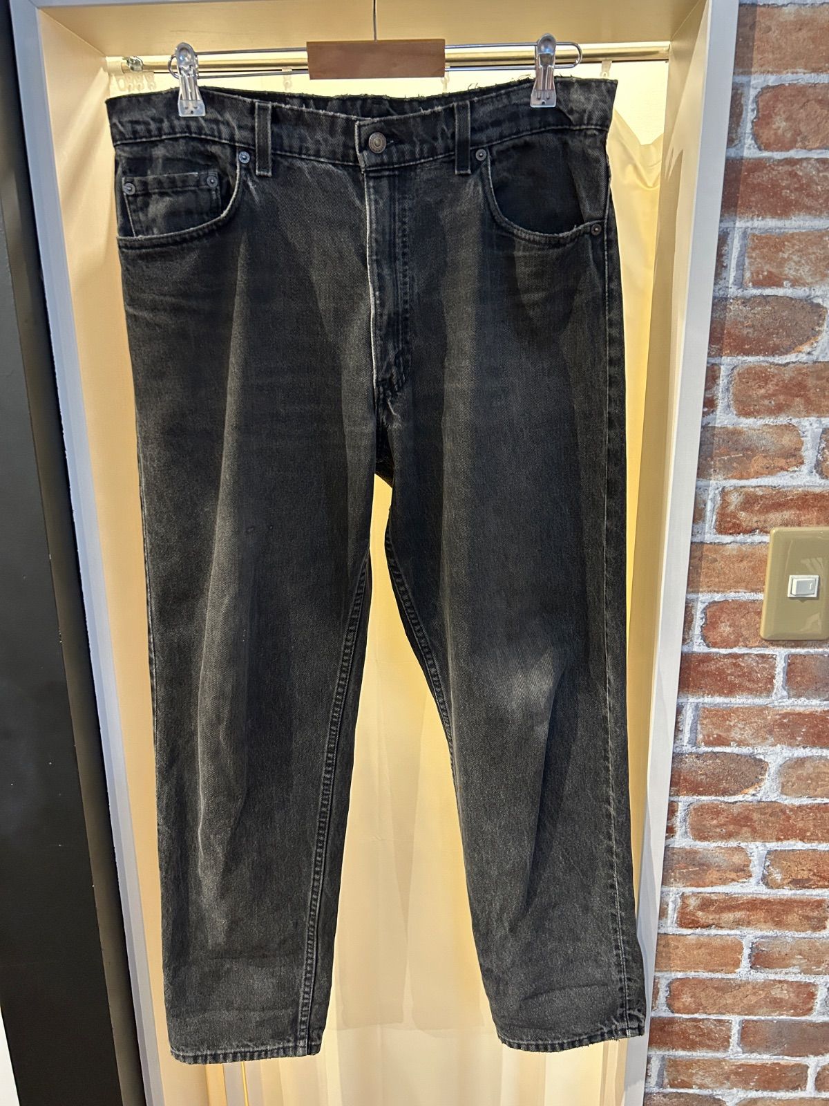 A-2173 Levi's550 リーバイス550 USA製 テキサス 90s ジーンズ Gパン デニムパンツ カジュアルパンツ アメカジ コットン ブラック サイズW36L30
