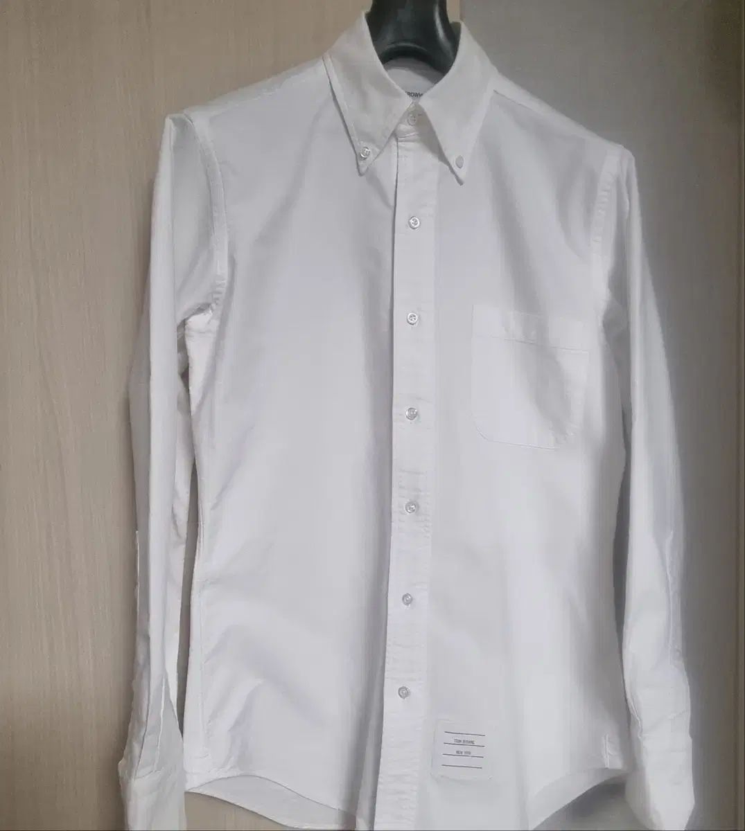トム・ブラウン 白 Oxford シャツ