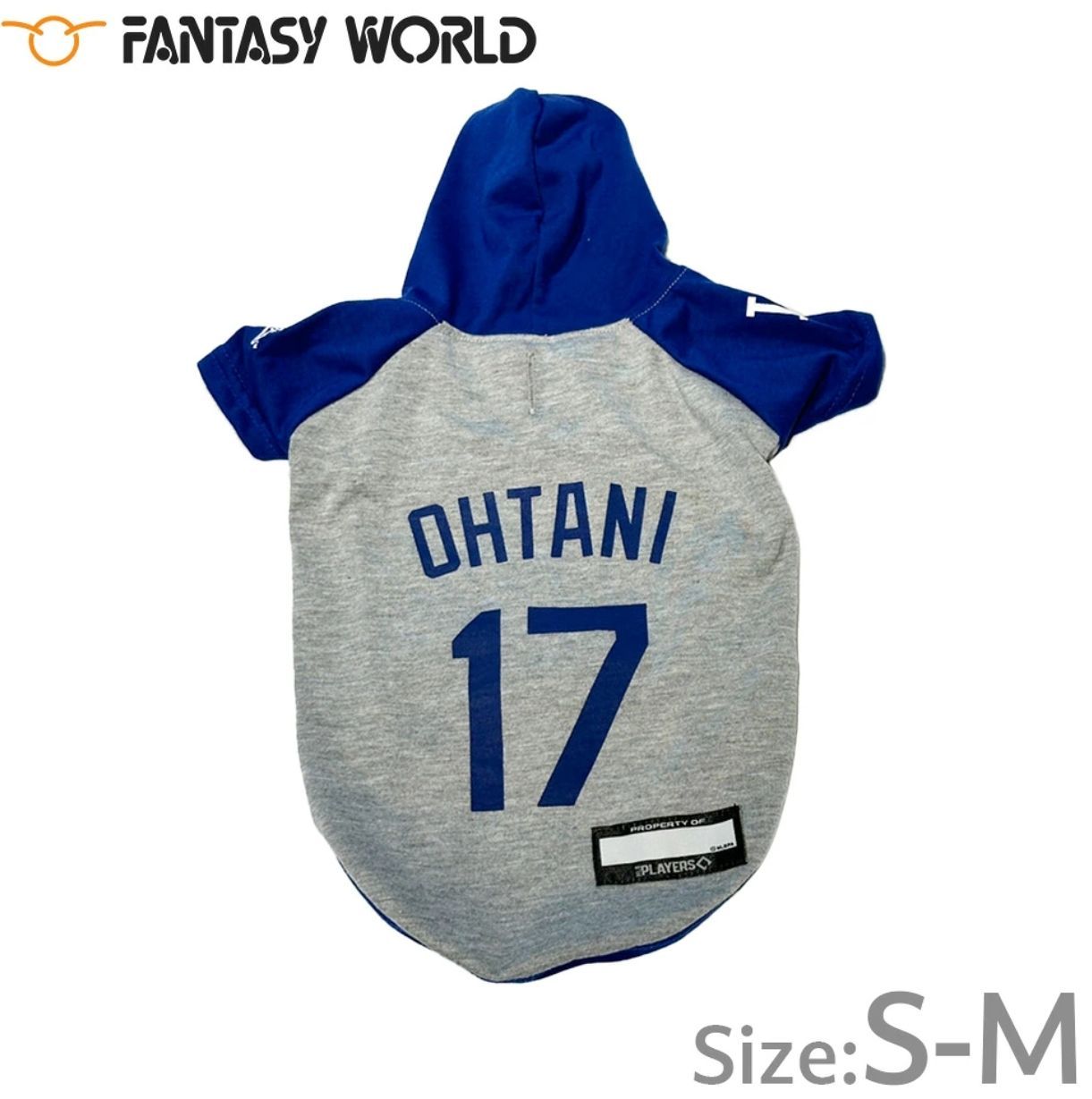 MLB公認 ロサンゼルス ドジャース 大谷翔平選手モデル パーカー S-M 犬服 洋服 ドッグウェア ユニフォーム 野球