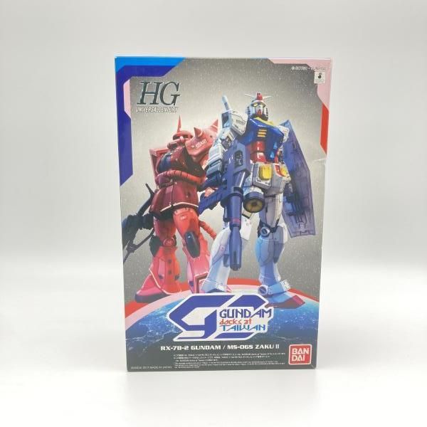 【中古】GﾀﾞﾑS）HGUC 1/144 RX-78-2 ガンダム＆ MS-06S ザクII Ver. GUNDAM docks at Taiwan 2体セット/機動戦士ガンダム[6][240006562631] 10,864円