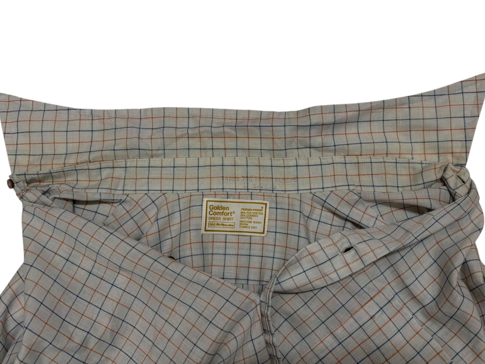 sears (シアーズ) 半袖チェックシャツ 70S 80S 古着 ビンテージ Golden