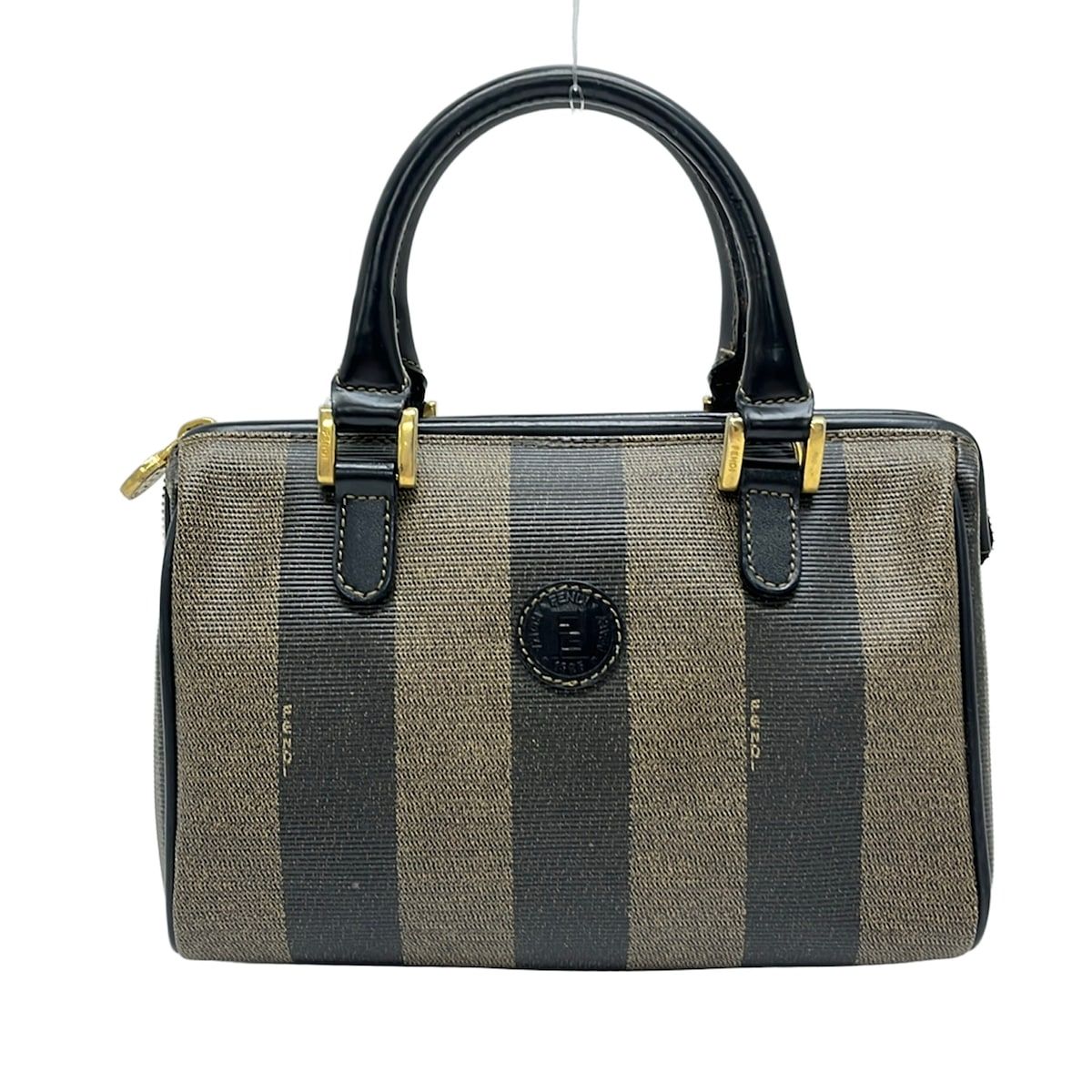 FENDI(フェンディ) ハンドバッグ ペカン 黒×カーキ ミニボストン レザー