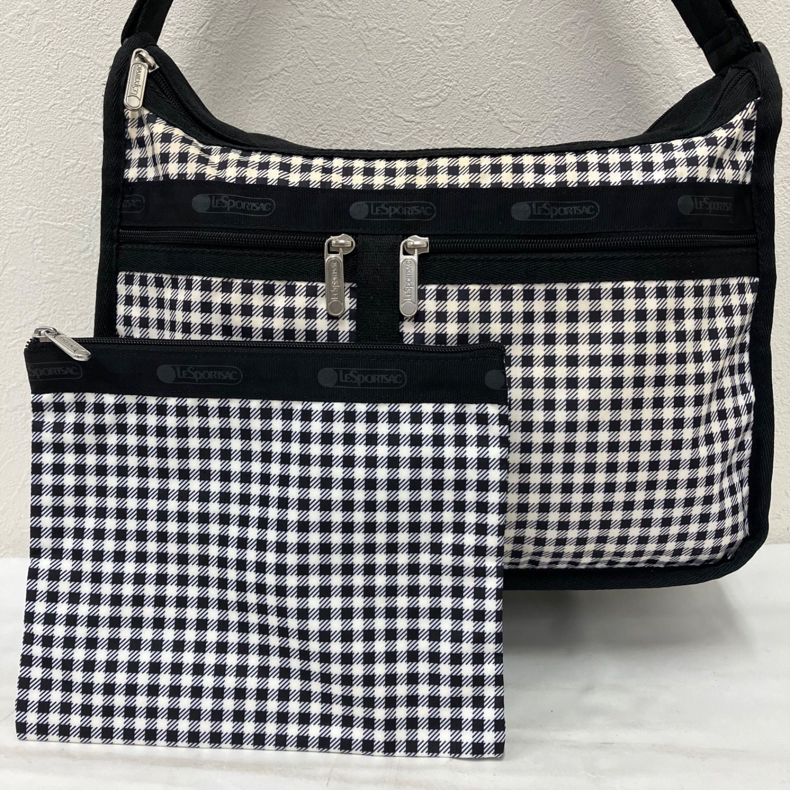 ✨新品タグ付 レスポートサック ショルダーバッグ ブラック マチ拡張 