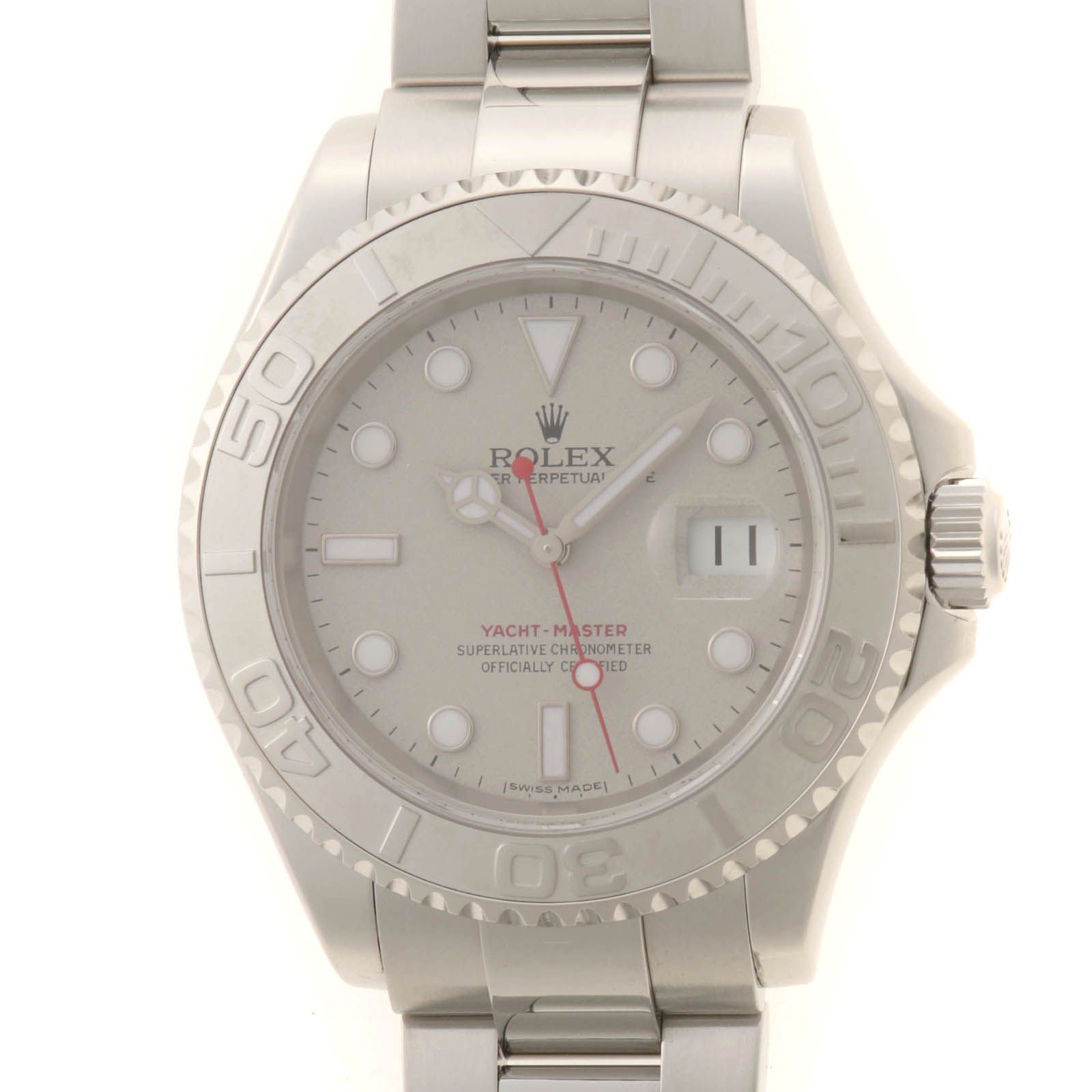 ROLEX ロレックス ヨットマスター ロレジウム 16622 腕時計 Ptプラチナ Pt/ステンレス シルバー 自動巻き メンズ【中古】432