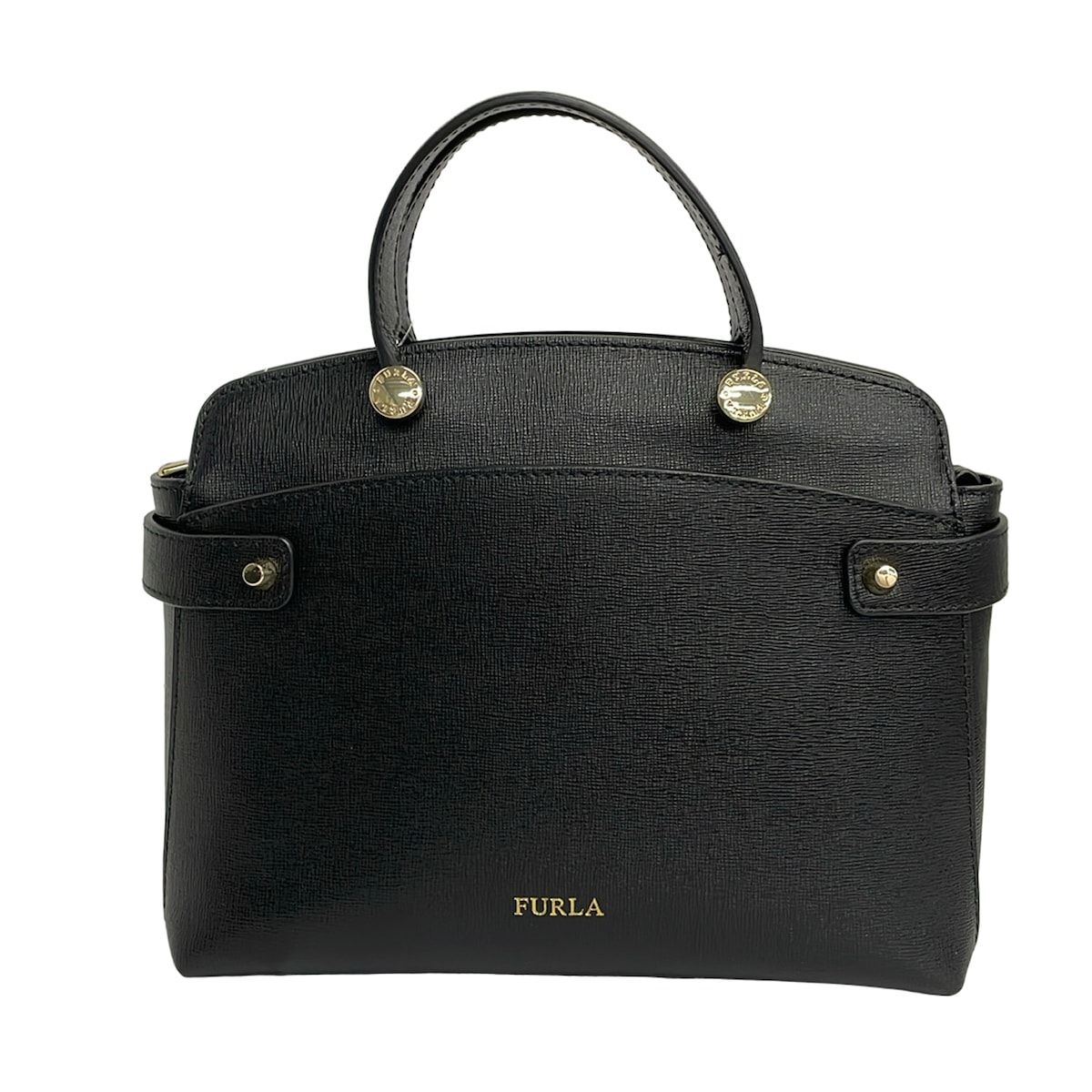 FURLA(フルラ) ハンドバッグ アガタ 黒 レザー