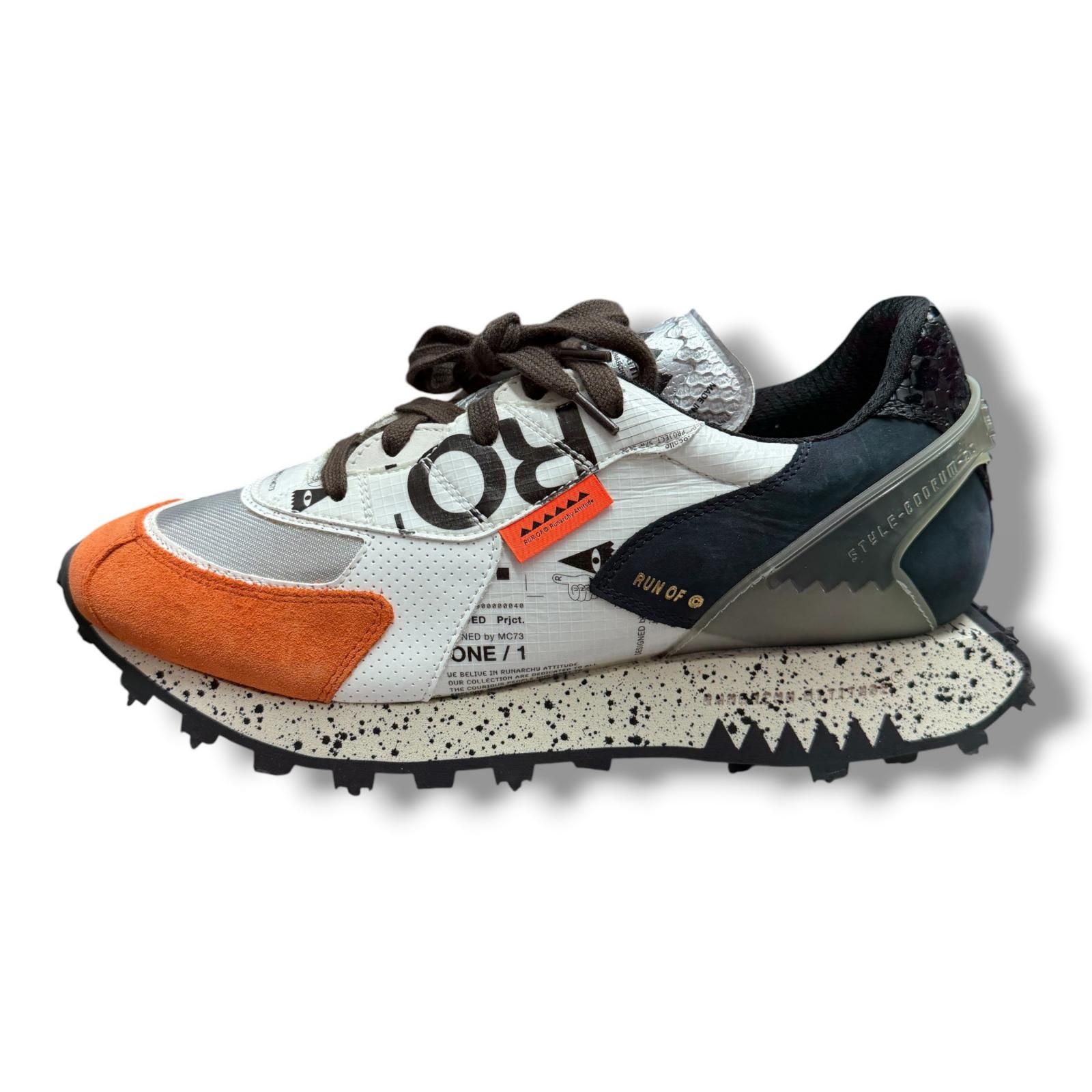 参考上代70400円 未使用 RUN OF RO-1 HYPE スニーカー ランオブ ホワイト 41 26cm （19464M）