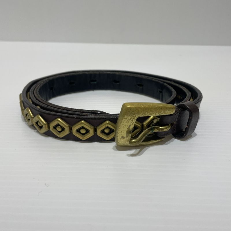 【現状渡し品】 A BATHING APE アベイシング エイプ NARROW BELT ナローベルト アクセサリー レザー 【205-260715-ko-06-tei】