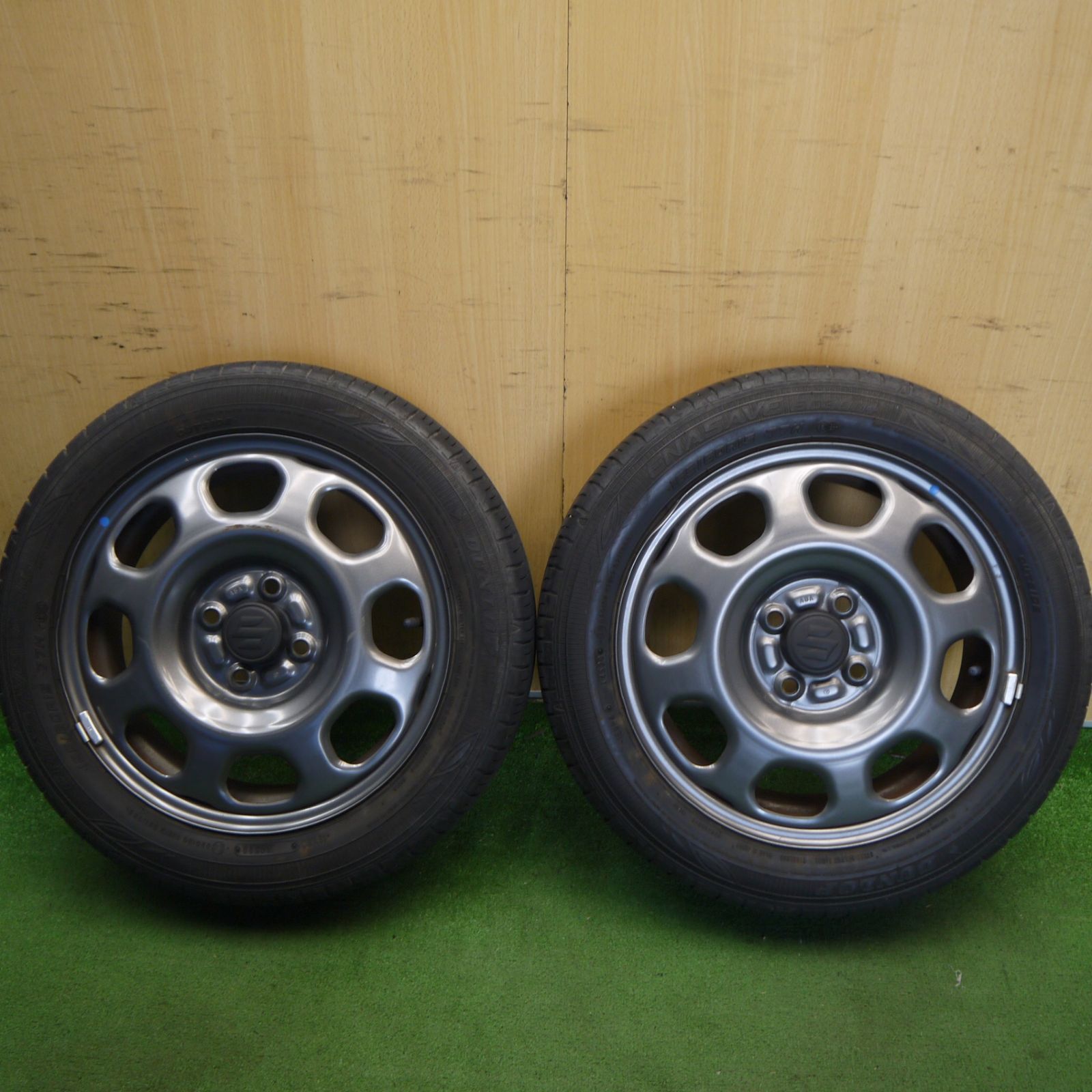 2本価格◎スズキ ハスラー 純正 スチール 165/60R15 ダンロップ エナセーブ EC300+ 15インチ PCD100/4H◎6070701Hノ 7,385円