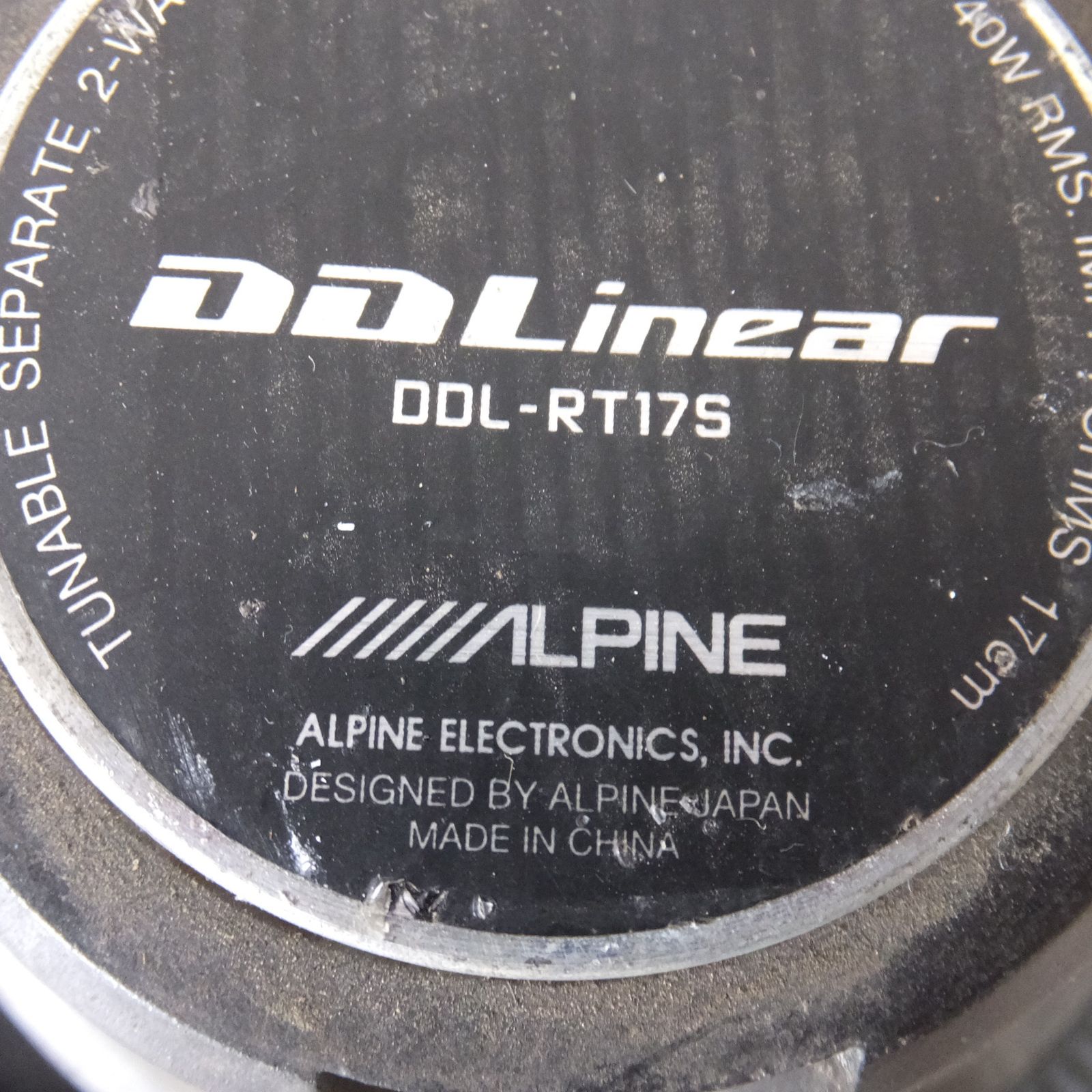 送料無料] ☆アルパイン ALPINE 17cm セパレート2ウェイスピーカー DDL