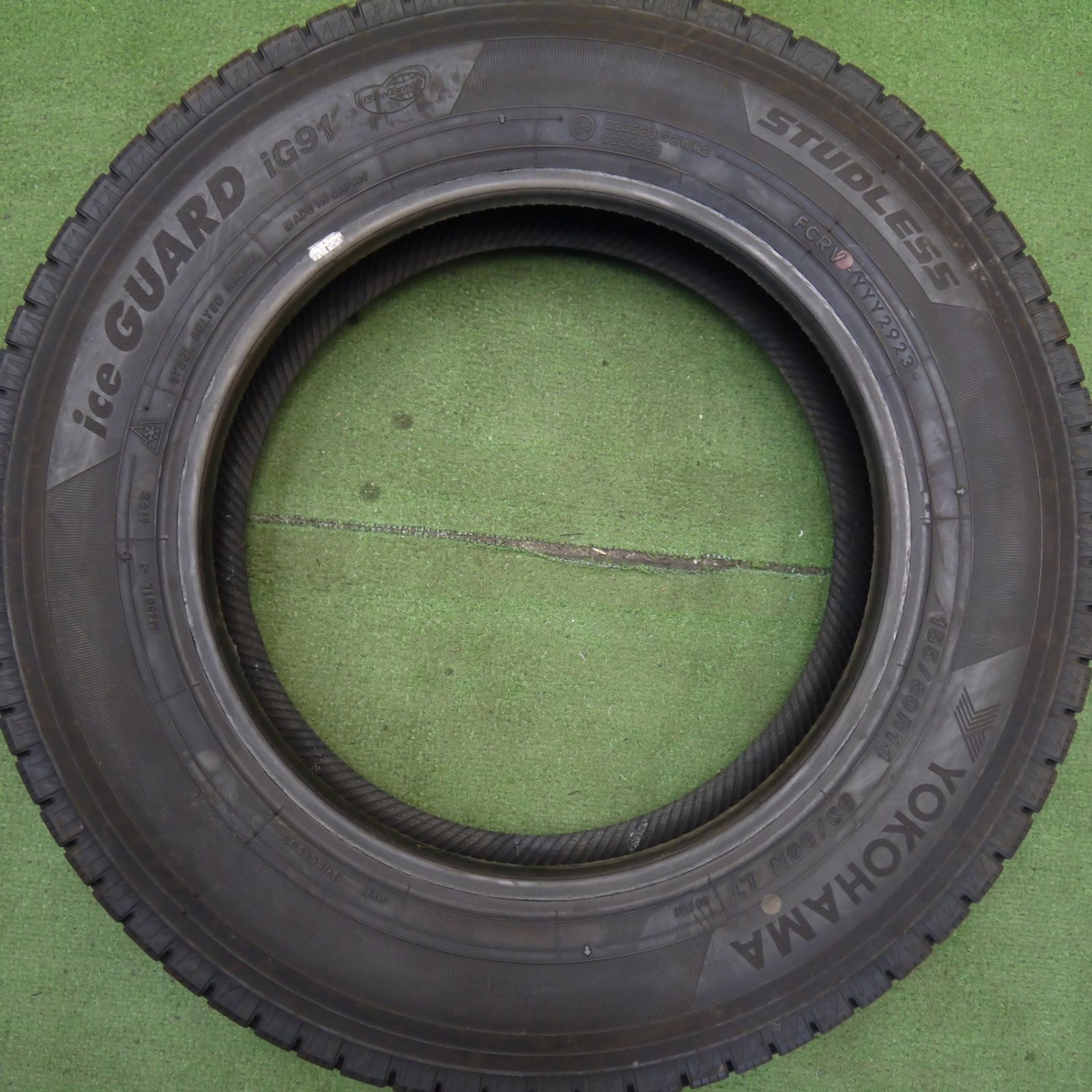 バリ溝！23年！ほぼ10分☆スタッドレス 155/80R14 88/86N ヨコハマ 