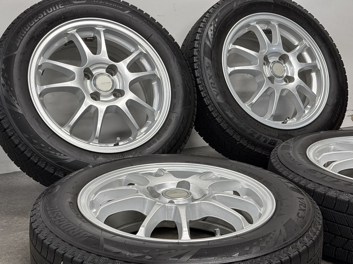 バリ溝 スタッドレス】エコフォルム 15in 6J +45 PCD100 ブリヂストン