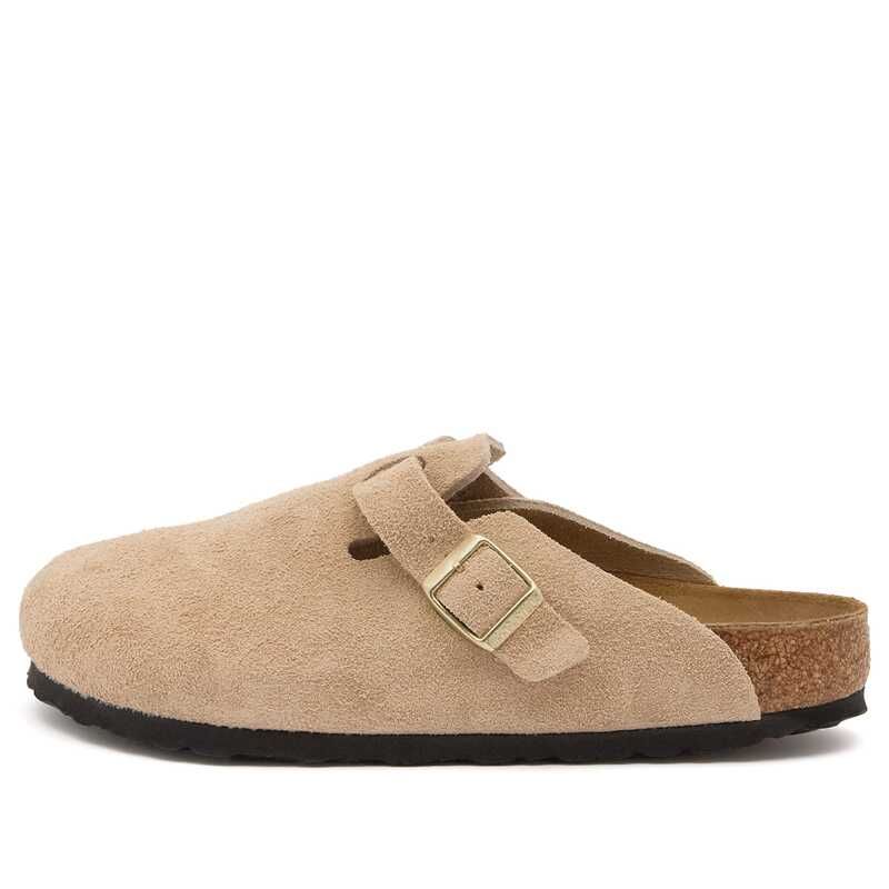 ビルケンシュトック レディース シューズ サンダル スエード Birkenstock Boston Suede Sandcastle