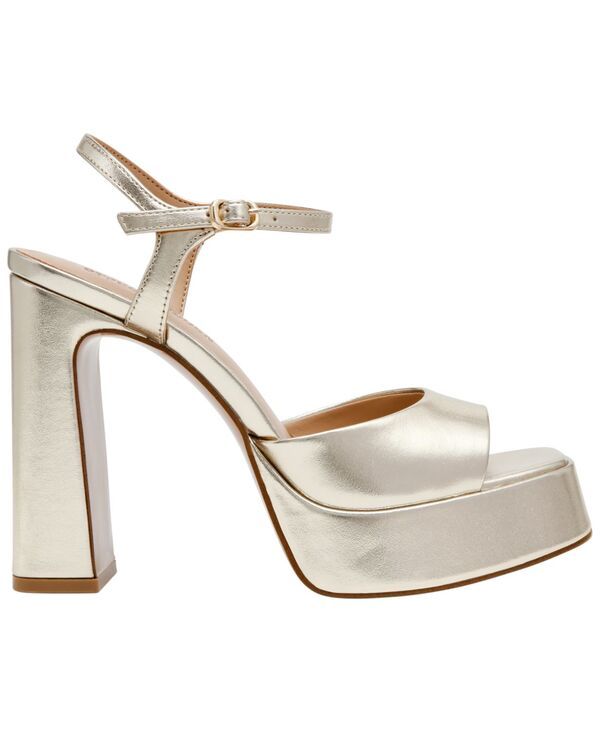 スティーブ マデン レディース シューズ サンダル プラットフォーム Steve Madden Womens Liandra Platform Dress Sandals Gold Metallic