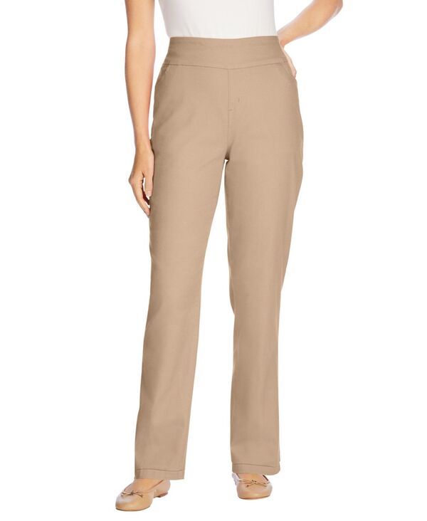ウーマン ウィズイン レディース ボトムス デニムパンツ デニム Woman Within Womens Within FlexFit PullOn StraightLeg Denim Jean Ne