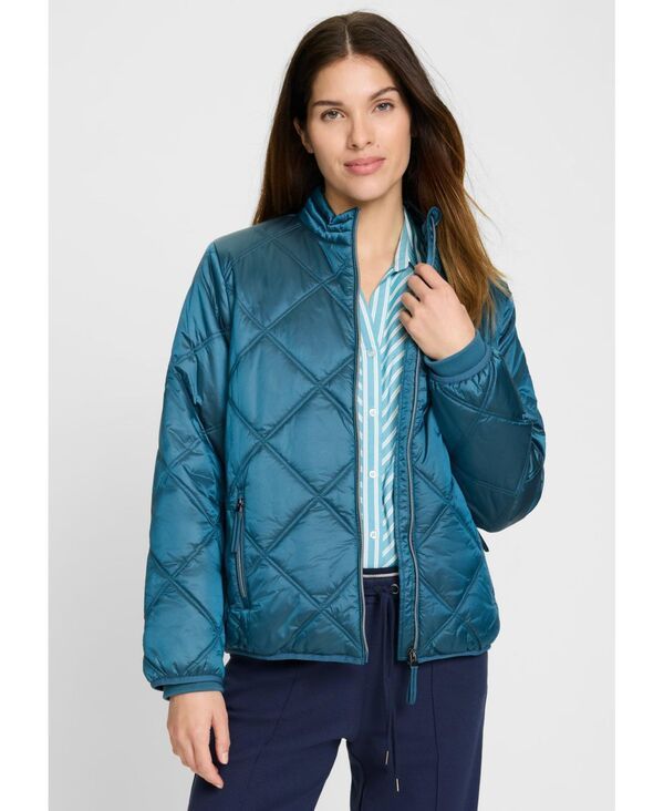 オルセン レディース アウター ジャケット・ブルゾン キルティング ジャケット Olsen Diamond Quilted Jacket Midnight teal ティール